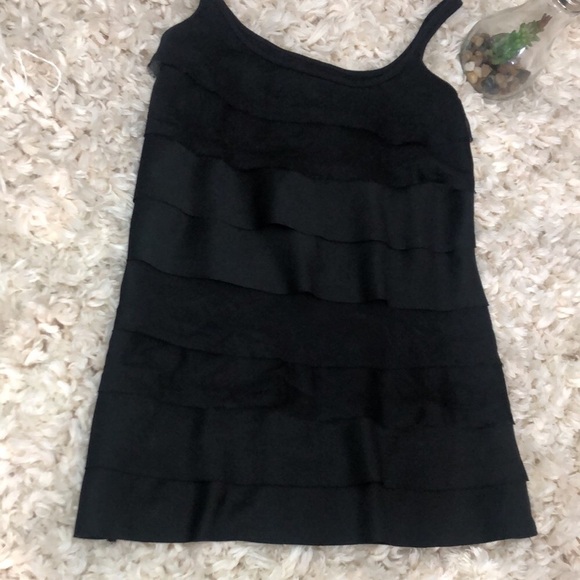 NY&C Black Ruffle Tank | XS - Picture 2 of 6